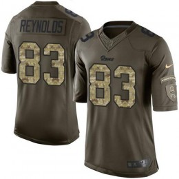Los Angeles Rams #83 Josh Reynolds Olive/Camo Men's Stitched NFL Limited 2017 Salute To Service Jersey