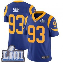 Los Angeles Rams #93 Ndamukong Suh Royal Blue Alternate Super Bowl LIII Bound Men's Stitched NFL Vapor Untouchable Limited Jersey
