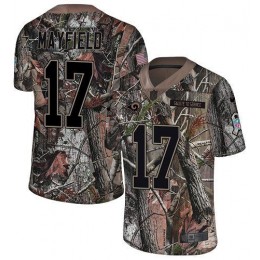 Rams #17 Baker Mayfield Camo Men's Stitched NFL Limited Rush Realtree Jersey