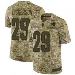 Rams #29 Eric Dickerson Camo Men's Stitched NFL Limited 2018 Salute To Service Jersey