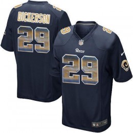 Rams #29 Eric Dickerson Navy Blue Team Color Men's Stitched NFL Limited Strobe Jersey