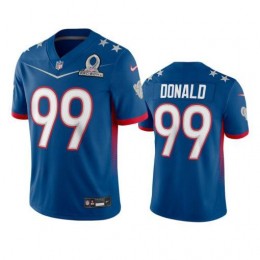 Rams #99 Aaron Donald Men's NFL 2022 NFC Pro Bowl Game Jersey Royal