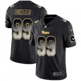 Rams #99 Aaron Donald Black Men's Stitched NFL Vapor Untouchable Limited Smoke Fashion Jersey