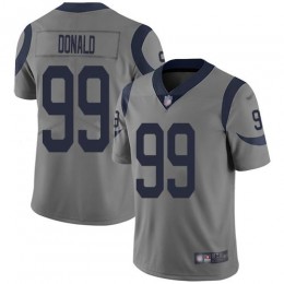 Rams #99 Aaron Donald Gray Men's Stitched NFL Limited Inverted Legend Jersey