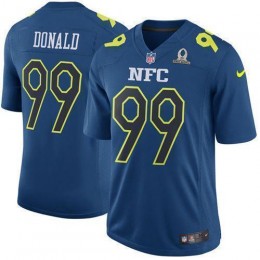 Rams #99 Aaron Donald Navy Men's Stitched NFL Game NFC 2017 Pro Bowl Jersey