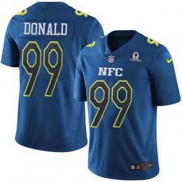 Rams #99 Aaron Donald Navy Men's Stitched NFL Limited NFC 2017 Pro Bowl Jersey