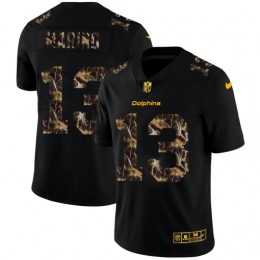 Miami Dolphins #13 Dan Marino Men's Black Flocked Lightning Vapor Limited NFL Jersey