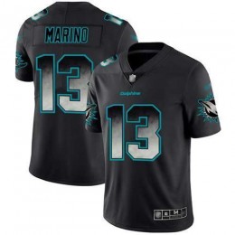 Dolphins #13 Dan Marino Black Men's Stitched NFL Vapor Untouchable Limited Smoke Fashion Jersey