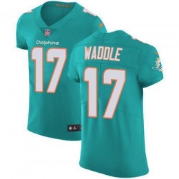 Dolphins #17 Jaylen Waddle Aqua Green Team Color Men's Stitched NFL Vapor Untouchable Elite Jersey