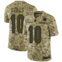 Miami Dolphins #10 Kenny Stills Camo Men's Stitched NFL Limited 2018 Salute To Service Jersey