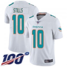 Miami Dolphins #10 Kenny Stills White Men's Stitched NFL 100th Season Vapor Limited Jersey