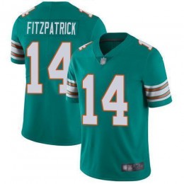 Miami Dolphins #14 Ryan Fitzpatrick Aqua Green Alternate Men's Stitched NFL Vapor Untouchable Limited Jersey