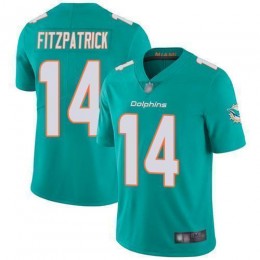 Miami Dolphins #14 Ryan Fitzpatrick Aqua Green Team Color Men's Stitched NFL Vapor Untouchable Limited Jersey