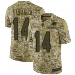 Miami Dolphins #14 Ryan Fitzpatrick Camo Men's Stitched NFL Limited 2018 Salute To Service Jersey