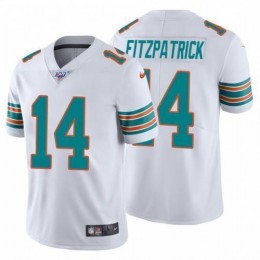 Miami Dolphins #14 Ryan Fitzpatrick White Alternate Men's Stitched NFL 100th Season Vapor Untouchable Limited Jersey