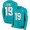 Miami Dolphins #19 Jakeem Grant Aqua Green Team Color Men's Stitched NFL Limited Therma Long Sleeve Jersey