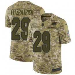 Miami Dolphins #29 Minkah Fitzpatrick Camo Men's Stitched NFL Limited 2018 Salute To Service Jersey