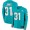 Miami Dolphins #31 Byron Jones Aqua Green Team Color Men's Stitched NFL Limited Therma Long Sleeve Jersey