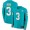 Miami Dolphins #3 Josh Rosen Aqua Green Team Color Men's Stitched NFL Limited Therma Long Sleeve Jersey