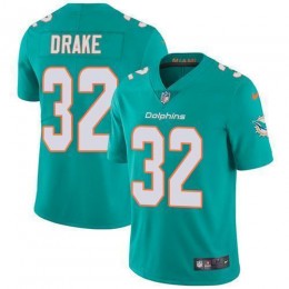Miami Dolphins #32 Kenyan Drake Aqua Green Team Color Men's Stitched NFL Vapor Untouchable Limited Jersey