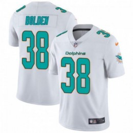 Miami Dolphins #38 Brandon Bolden White Men's Stitched NFL Vapor Untouchable Limited Jersey