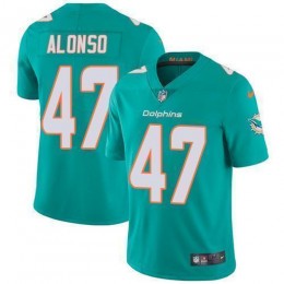 Miami Dolphins #47 Kiko Alonso Aqua Green Team Color Men's Stitched NFL Vapor Untouchable Limited Jersey