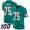 Miami Dolphins #75 Ereck Flowers Aqua Green Alternate Men's Stitched NFL 100th Season Vapor Untouchable Limited Jersey