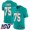Miami Dolphins #75 Ereck Flowers Aqua Green Team Color Men's Stitched NFL 100th Season Vapor Untouchable Limited Jersey