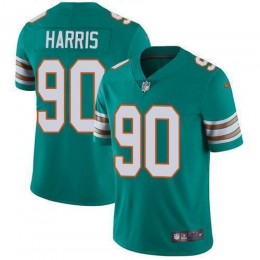 Miami Dolphins #90 Charles Harris Aqua Green Alternate Men's Stitched NFL Vapor Untouchable Limited Jersey
