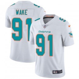 Miami Dolphins #91 Cameron Wake White Men's Stitched NFL Vapor Untouchable Limited Jersey