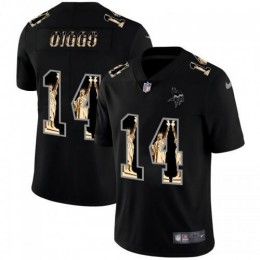 Minnesota Minnesota Vikings #14 Stefon Diggs Carbon Black Vapor Statue Of Liberty Limited NFL Jersey