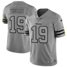 Minnesota Vikings #19 Adam Thielen Men's Gray Gridiron II Vapor Untouchable Limited NFL Jersey
