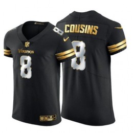 Minnesota Vikings #8 Kirk Cousins Men's Black Edition Vapor Untouchable Elite NFL Jersey