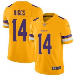 Minnesota Vikings #14 Stefon Diggs Gold Men's Stitched NFL Limited Inverted Legend Jersey