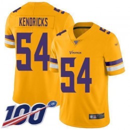 Minnesota Vikings #54 Eric Kendricks Gold Men's Stitched NFL Limited Inverted Legend 100th Season Jersey