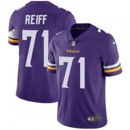 Minnesota Vikings #71 Riley Reiff Purple Team Color Men's Stitched NFL Vapor Untouchable Limited Jersey