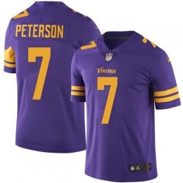 Minnesota Vikings #7 Patrick Peterson Purple Men's Stitched NFL Limited Rush Jersey