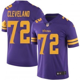 Minnesota Vikings #72 Ezra Cleveland Purple Men's Stitched NFL Limited Rush Jersey