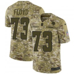 Minnesota Vikings #73 Sharrif Floyd Camo Men's Stitched NFL Limited 2018 Salute To Service Jersey