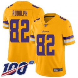 Minnesota Vikings #82 Kyle Rudolph Gold Men's Stitched NFL Limited Inverted Legend 100th Season Jersey