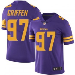 Minnesota Vikings #97 Everson Griffen Purple Men's Stitched NFL Limited Rush Jersey
