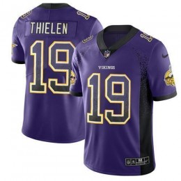 Vikings #19 Adam Thielen Purple Team Color Men's Stitched NFL Limited Rush Drift Fashion Jersey