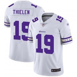 Vikings #19 Adam Thielen White Men's Stitched NFL Limited Team Logo Fashion Jersey