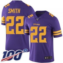 Vikings #22 Harrison Smith Purple Men's Stitched NFL Limited Rush 100th Season Jersey