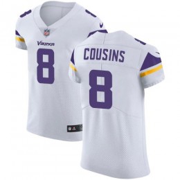 Vikings #8 Kirk Cousins White Men's Stitched NFL Vapor Untouchable Elite Jersey
