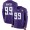 Vikings #99 Danielle Hunter Purple Team Color Men's Stitched NFL Limited Therma Long Sleeve Jersey