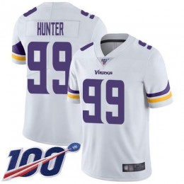 Vikings #99 Danielle Hunter White Men's Stitched NFL 100th Season Vapor Limited Jersey