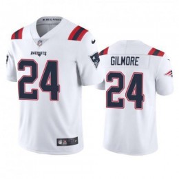 New England New England Patriots #24 Stephon Gilmore Men's White 2020 Vapor Limited Jersey