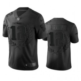 New England Patriots #12 Tom Brady Men's Black NFL MVP Limited Edition Jersey