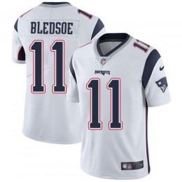 New England Patriots #11 Drew Bledsoe White Men's Stitched NFL Vapor Untouchable Limited Jersey